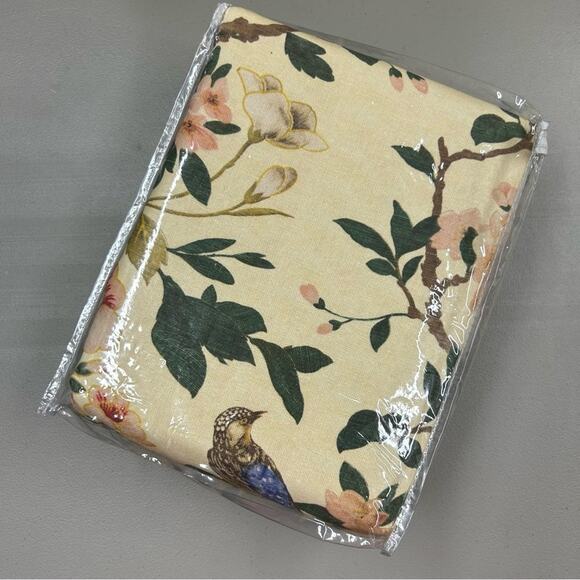 Pottery Barn NOLA Print Ivory 2 in 1 Pole Top Curtain 50" x 108” ONE Panel NEW - Picture 6 of 7